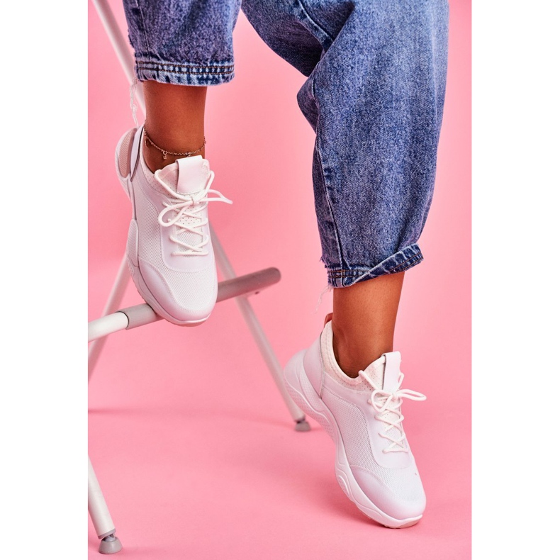 BUGO Naisten urheilukengät vaaleanpunainen ja valkoinen Fellen 1