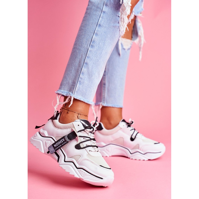 BUGO Naisten urheilukengät Valkoinen Elenis musta 2