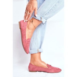 BUGO Naisten Mokkasiinit Suede CH-1M6 Pink Laveria vaaleanpunainen 1