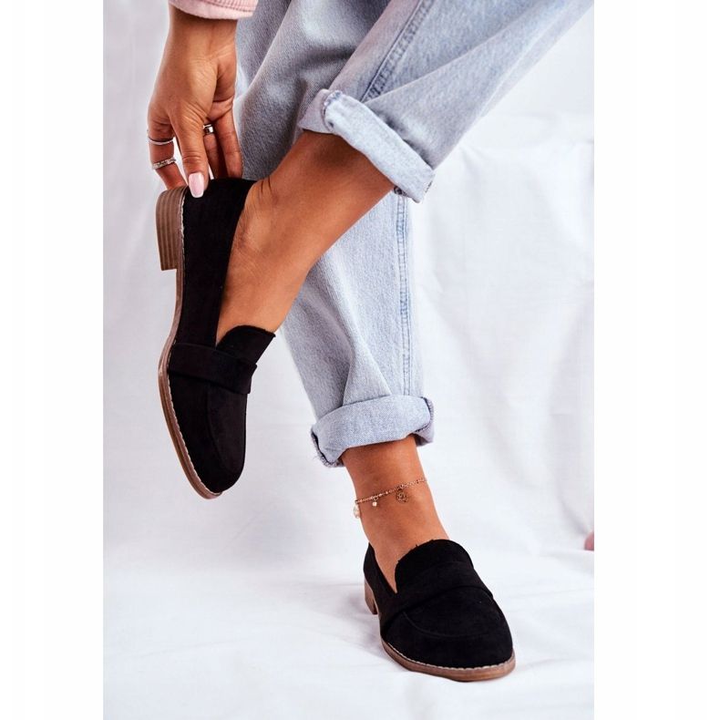 Naisten mustat mokkanahkaiset kengät Cintra 1