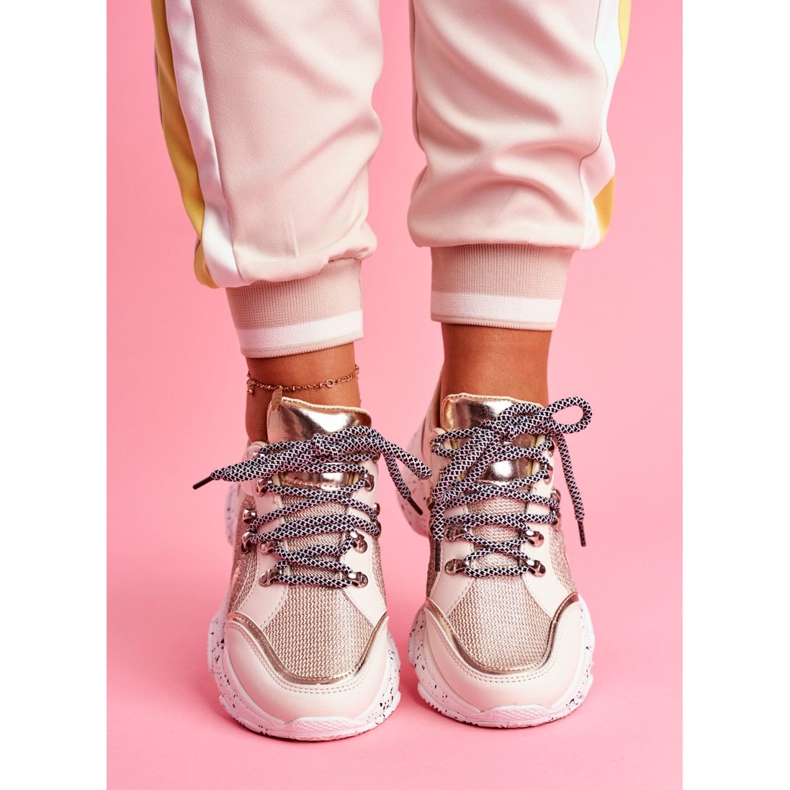 SEA Naisten urheilukengät Glitter Beige Vegas 2