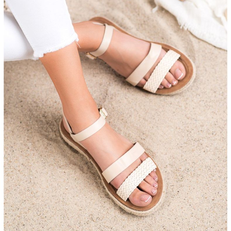 SHELOVET Punotut Eco Nahka Sandaalit ruskea 1