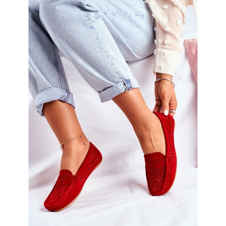 S.Barski Naisten Saappaat, joissa on harjattu nahka Red Salem punainen 2