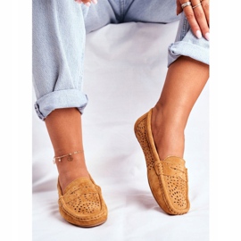 S.Barski Naisten Loaferit, joissa on harjattua nahkaa Camel Salem ruskea 1