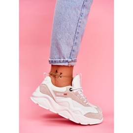 Naisten urheilukengät Big Star White FF274958 valkoinen 1