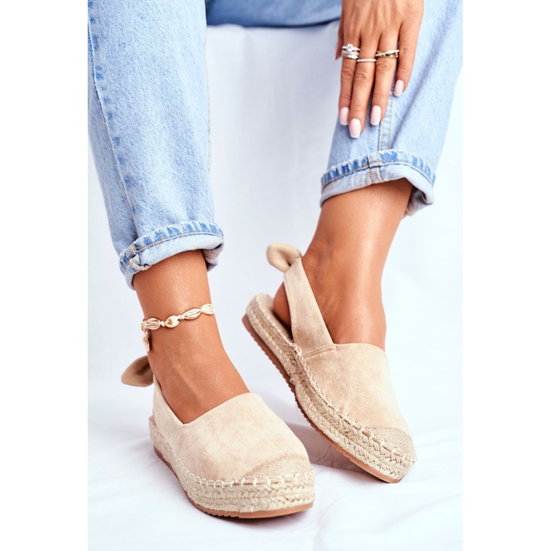 FRJ Naisten espadrillit Suede Beige Contour 1