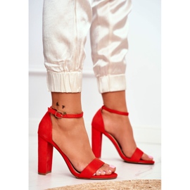 FW1 Naisten sandaalit kantapäässä Suede Orange Anastasie oranssi 2