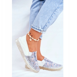 Naisten Brogues Maciejka Nahkaiset Slip-ons Valkoinen 03512-46 monivärinen 2