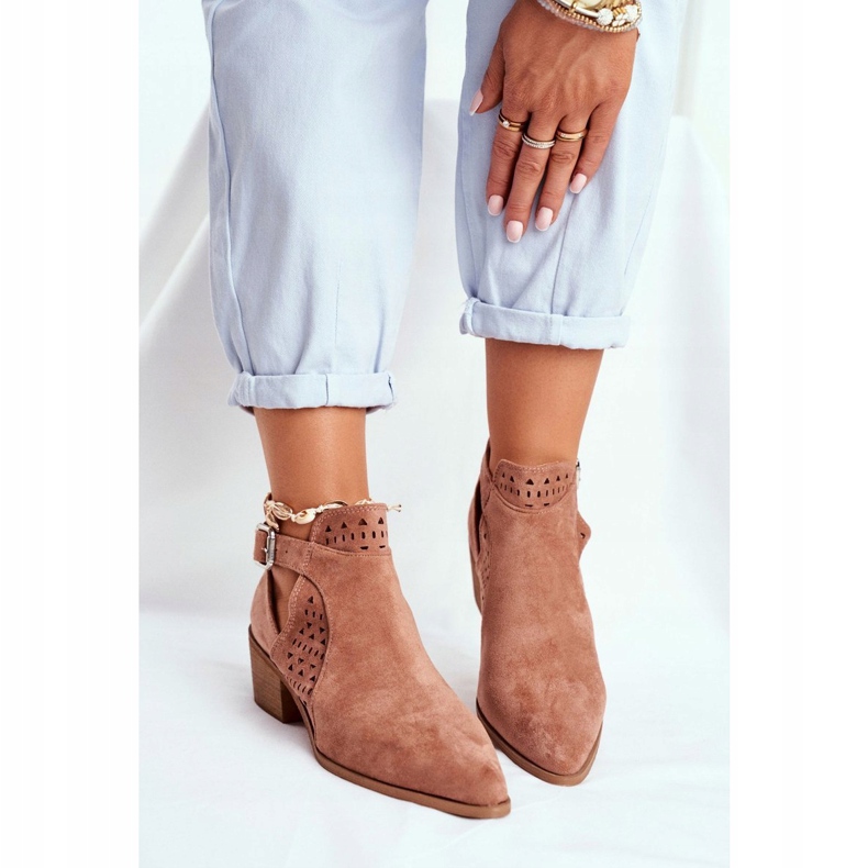 FB1 Naisten saappaat, joissa on leikattu jousi Pink Rita vaaleanpunainen 1