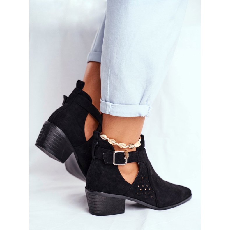 Bellucci Naisten kevätsaappaat, joissa on leikattu musta Rita 2