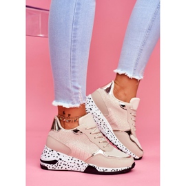 Naisten urheilukengät Piilotettu kiila Beige Mollen 2