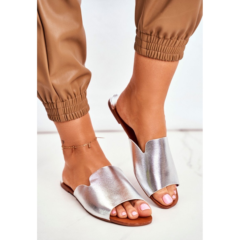 HAN Naisten tossut Flat Silver Mimios harmaa 1