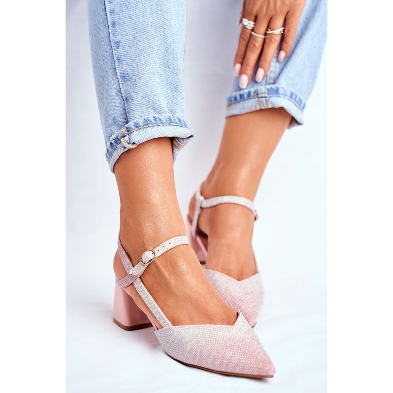 SEA Naisten Avokkaat Korkokengät Pink Gold Alice monivärinen vaaleanpunainen 1