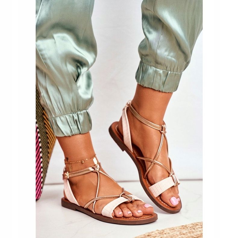 FW1 Naisten sandaalit Flat Pink Alison vaaleanpunainen 1