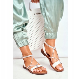 FW1 Alison White Flat Naisten sandaalit valkoinen 1