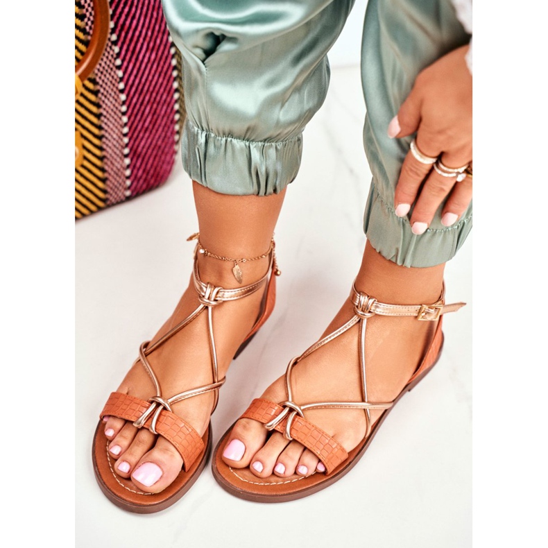 ADY Alison Orange Flat Naisten sandaalit oranssi 2