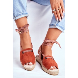 FRJ Naisten espadrillit liinavaatteella Oranssi Monacoz 1