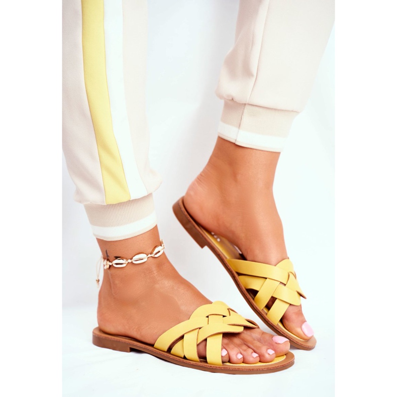 FRJ Tyylikkäät naisten tossut keltainen Mariah 2