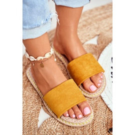 FRJ Naisten klassiset mokkanahkatossut keltaiset katsovat minua keltainen 1