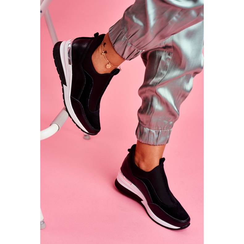 Vinceza Naisten urheilulliset nahkakengät, musta SG20-7769 Liity meihin 2