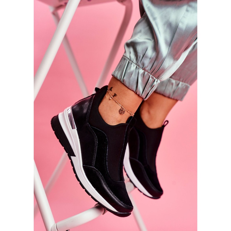 Vinceza Naisten urheilulliset nahkakengät, musta SG20-7769 Liity meihin 1