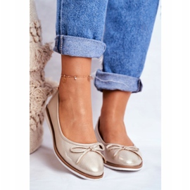 Naisten ballerinat Sergio Leone Gold BL612 kultainen 1