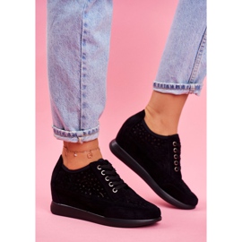 Naisten Lenkkarit Sergio Leone Openwork Musta PB122 2