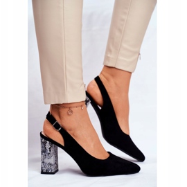 Naisten Avokkaat Avokorkoiset Sergio Leone Black Snake PB218 musta 1