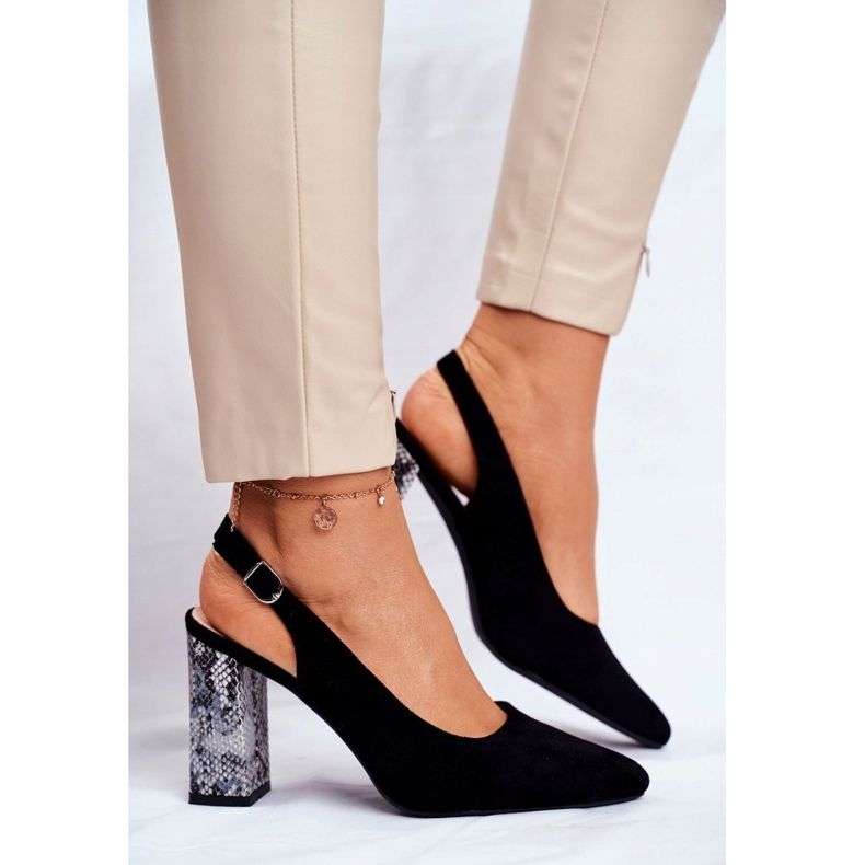 Naisten Avokkaat Avokorkoiset Sergio Leone Black Snake PB218 musta 1