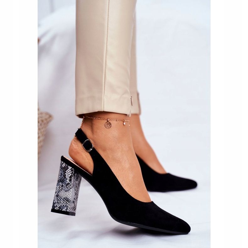 Naisten Avokkaat Avokorkoiset Sergio Leone Black Snake PB218 musta 2