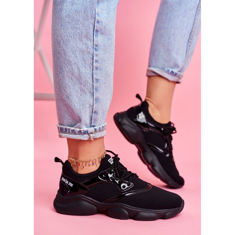 Naisten urheilukengät Big Star Black FF274932 musta 2