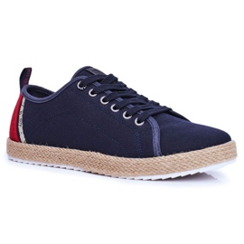 Miesten lenkkarit Big Star Espadrilles Navy Blue FF174154 tummansininen 1