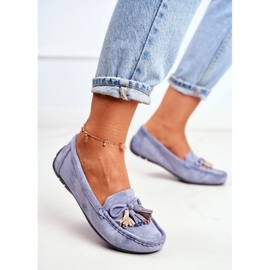 EVE Naisten Mokkasiinit Mokkanahka 20PB35-2003 Sininen Donna Mia 1