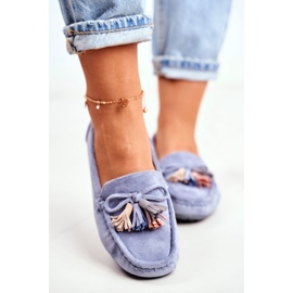 EVE Naisten Mokkasiinit Mokkanahka 20PB35-2003 Sininen Donna Mia 2