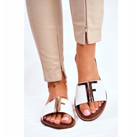 Tyylikkäät naisten tossut Valkoinen Nicole Dilmah 1