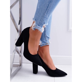 SEA Naisten Avokkaat Kantapää Mokkanahka Musta Mansikka 2