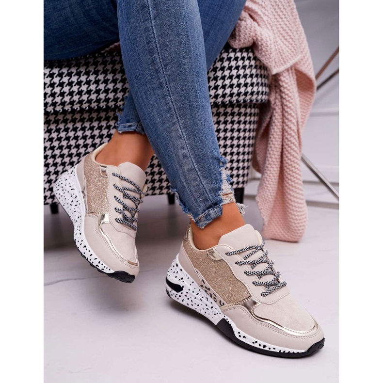 Naisten urheilukengät Paksu pohja Beige Nokien 2