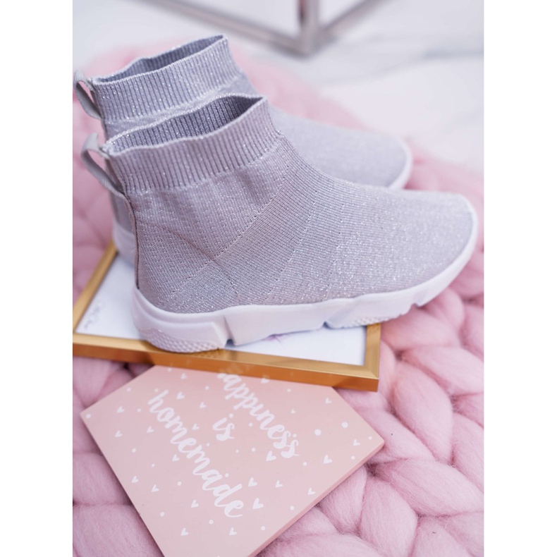 FRROCK Lasten nuorten urheilukengät Brocade Silver Deva harmaa 2