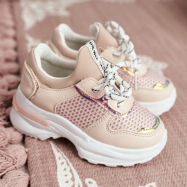 FRROCK Vaaleanpunaiset Matylda lasten urheilukengät vaaleanpunainen 1