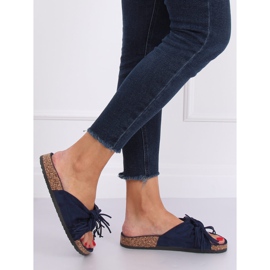Naisten tummansiniset boho -tossut CK136P D.BLUE tummansininen 2