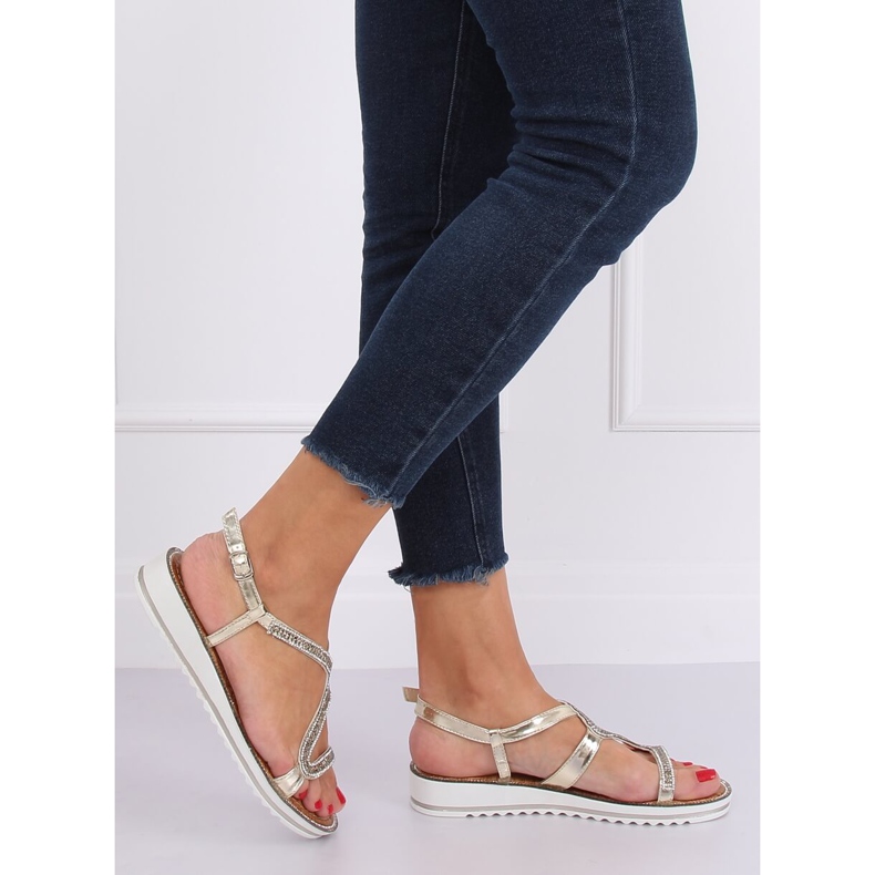 Epäsymmetriset kultaiset sandaalit ZY178 L.GOLD kultainen 2