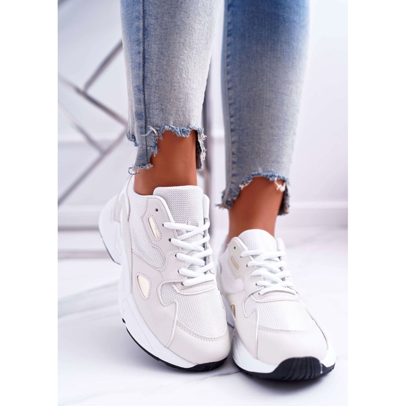 FRJ Naisten urheilukengät Valkoinen Beige Szantal ruskea 2