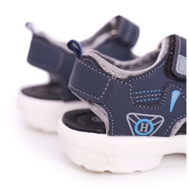 FRROCK Lasten nuorten poikien sandaalit tarranauhalla Navy Blue Pelgro tummansininen 1