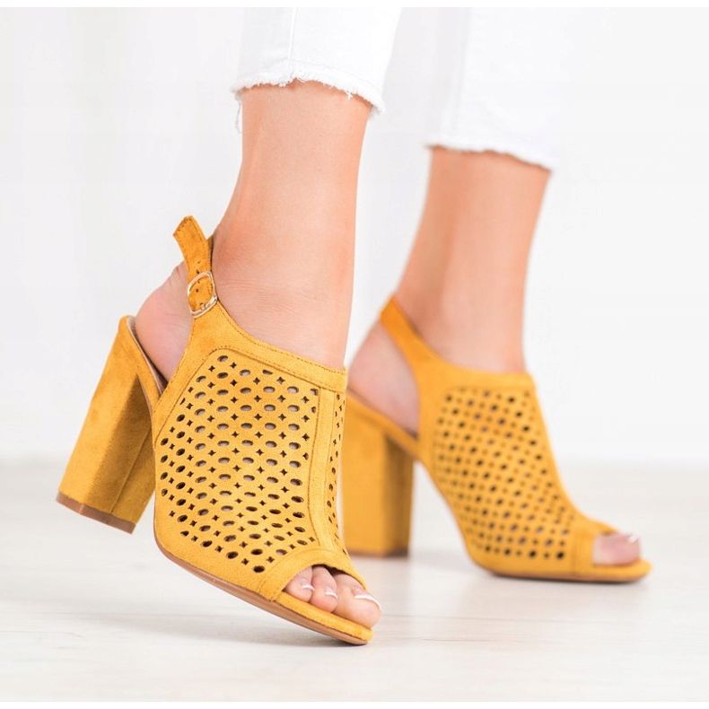 Weide Avoimet sandaalit baarissa keltainen 2