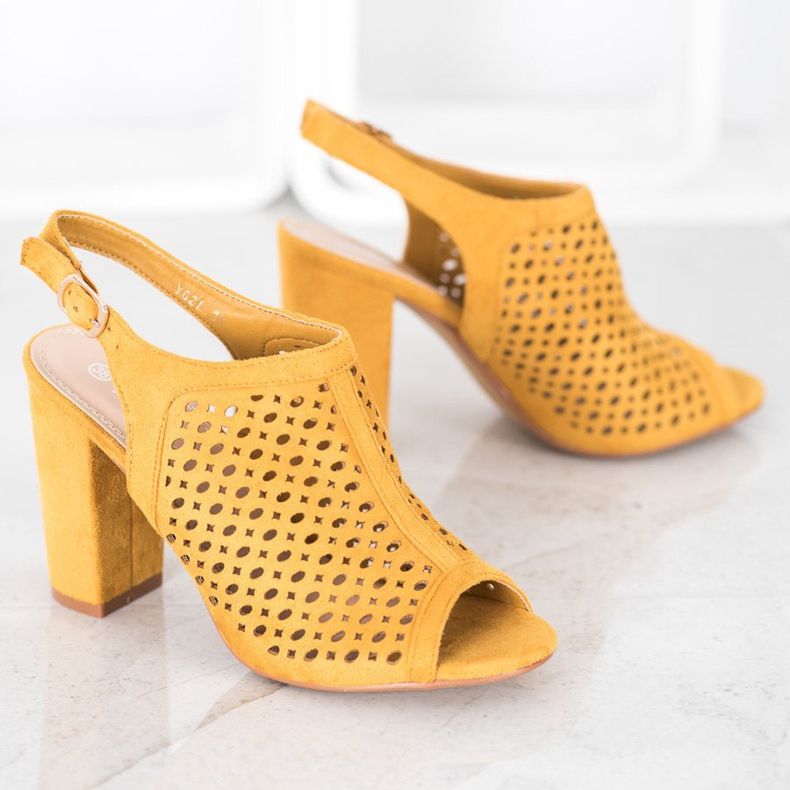 Weide Avoimet sandaalit baarissa keltainen 1