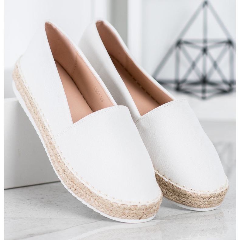 Small Swan Tekstiiliset espadrillit valkoinen 1