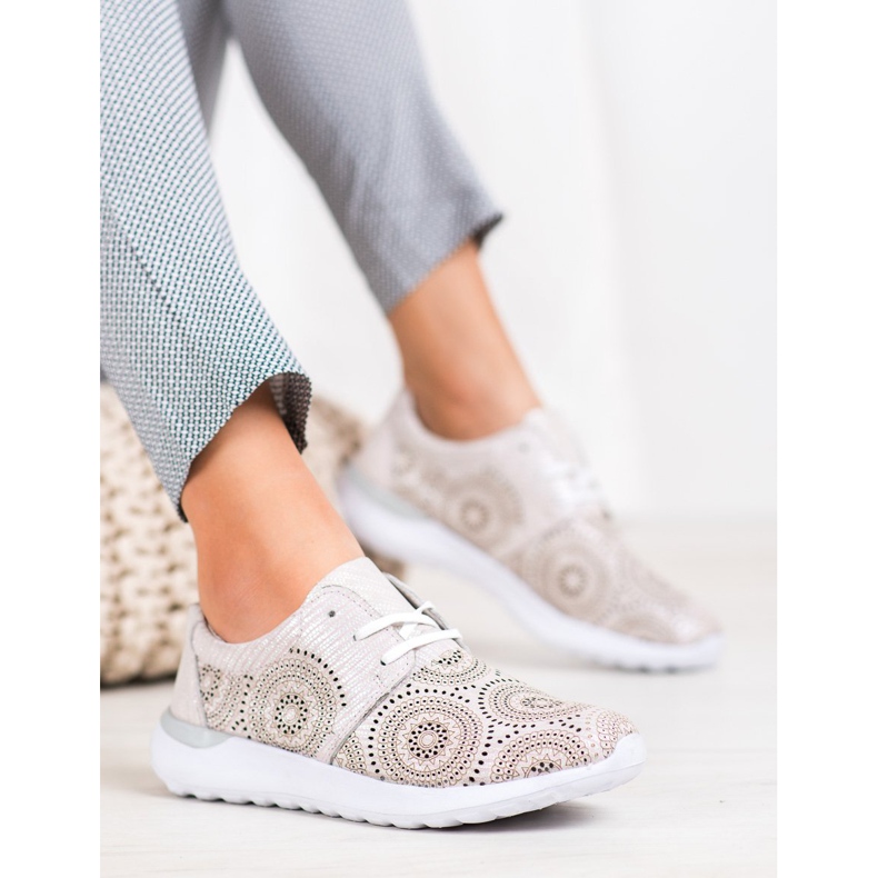 Filippo Nahkaiset urheilukengät vaaleanpunainen 1