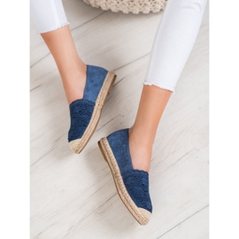 Small Swan Suede Espadrilles pitsiä sininen 1