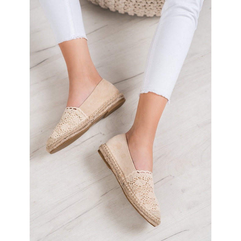 Small Swan Suede Espadrilles pitsiä ruskea 2