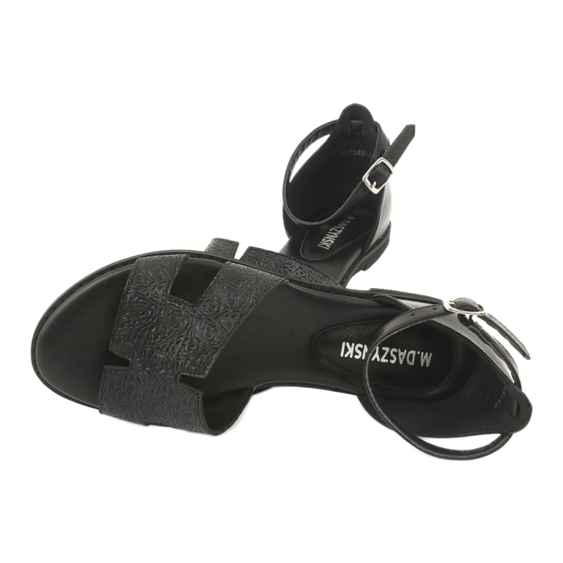 M.Daszyński Mustat sandaalit kantapäällä Daszyński MR1848-17 4